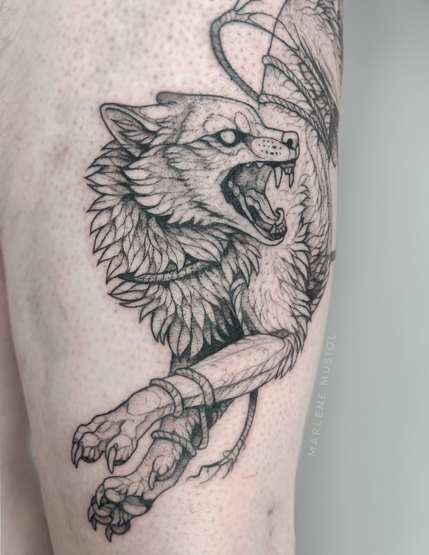 Fenris Wolf Tattoo